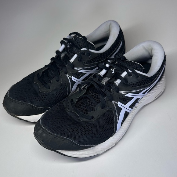 Asics Women's Shoes Gel Contend 7 1012A911 Black Lilac Opal Running Sneakers 9 - Picture 2 of 11